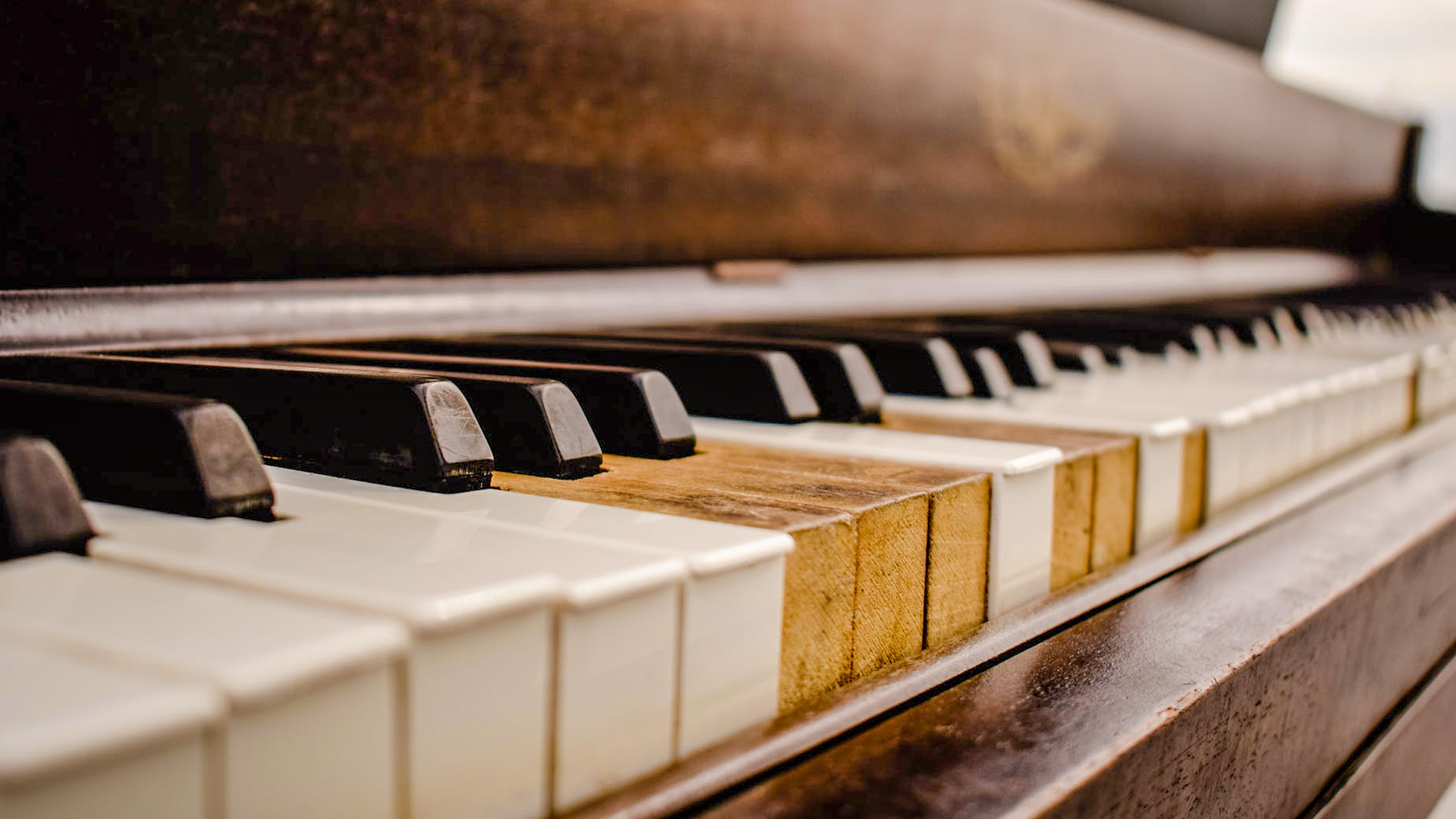 wood music piano keyboard